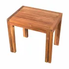 Low Extendable Stool in Teak Wood Natural Finish - Pomino Viadurini