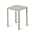 Low Square Steel Outdoor Stool Made in Italy - Azul Viadurini