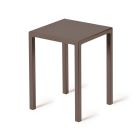 Low Square Steel Outdoor Stool Made in Italy - Azul Viadurini