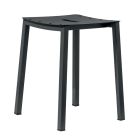 Modern Outdoor Stackable Low Stool in Aluminum Made in Italy - Dobla Viadurini