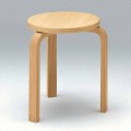 Low Stackable Stool in Natural Beech Wood Made in Italy - Cassiopea
