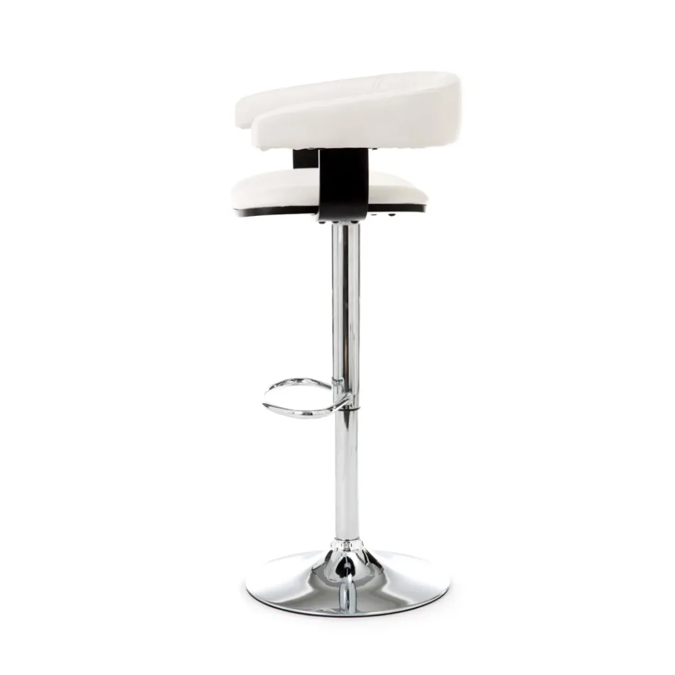 Stool with Height Adjustable Gas Lift - Americium Viadurini