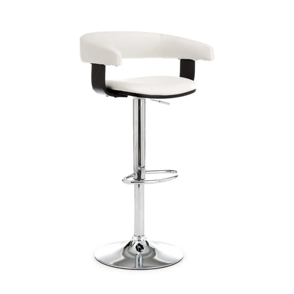 Stool with Height Adjustable Gas Lift - Americium Viadurini