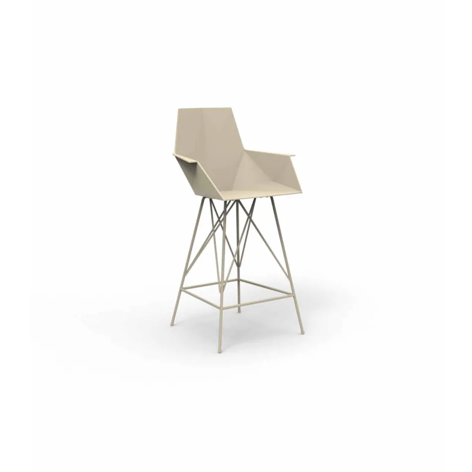 Faz Vondom garden stool with armrests, H 102 cm, modern design Viadurini