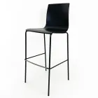 Kitchen Stool in Steel and Technopolymer Made in Italy 2 Pieces - Garland Viadurini