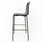 Kitchen Stool in Steel and Technopolymer Made in Italy 2 Pieces - Garland Viadurini