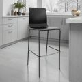 Kitchen Stool in Steel and Technopolymer Made in Italy 2 Pieces - Ghirlanda