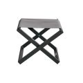 Outdoor Stool in Painted Aluminum and Textilene - Edward