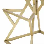 High Square Design Bar Stool in Iron and Fabric - Sillie Viadurini