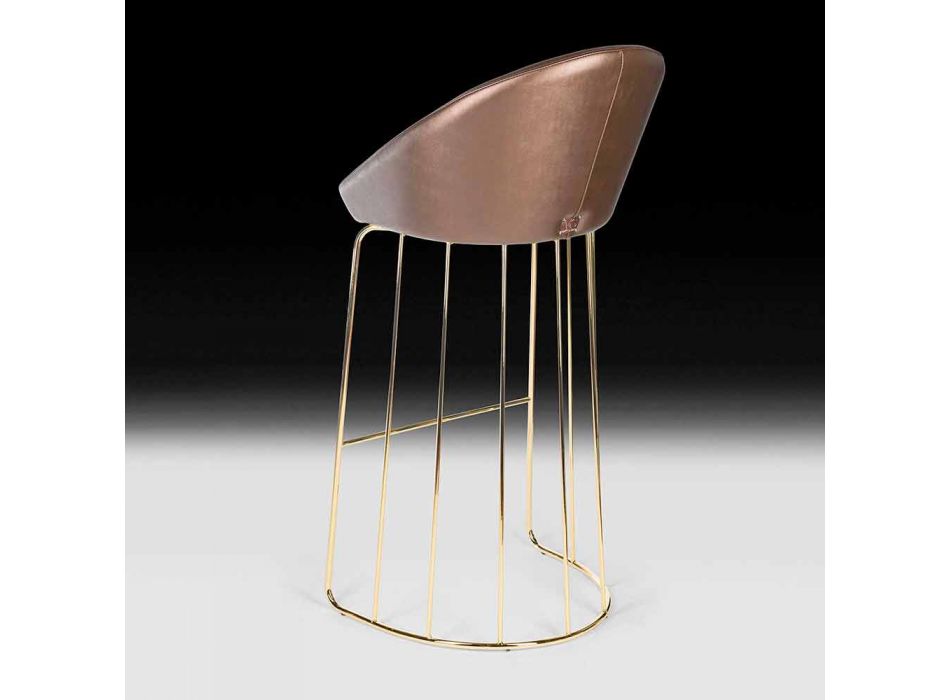 Modern bar stool 100% Made in Italy Dedo Viadurini