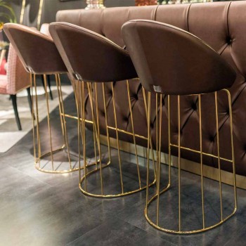 Modern bar stool 100% Made in Italy Dedo