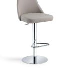 Height Adjustable Kitchen Stool in Faux Leather Made in Italy - Toronto Viadurini