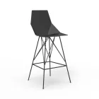 Outdoor stool H 102 cm Faz by Vondom in polypropylene and steel, 4 pieces Viadurini