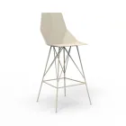 Outdoor stool H 102 cm Faz by Vondom in polypropylene and steel, 4 pieces Viadurini