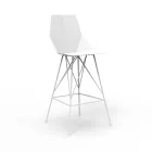 Outdoor stool H 102 cm Faz by Vondom in polypropylene and steel, 4 pieces Viadurini