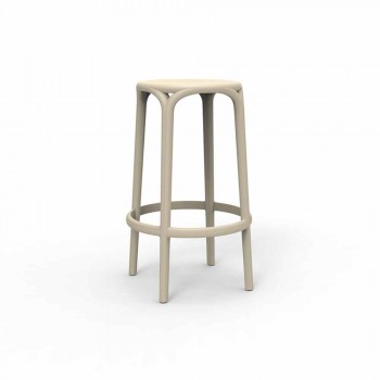 Brooklyn by Vondom outdoor stool in polypropylene, H 76 cm