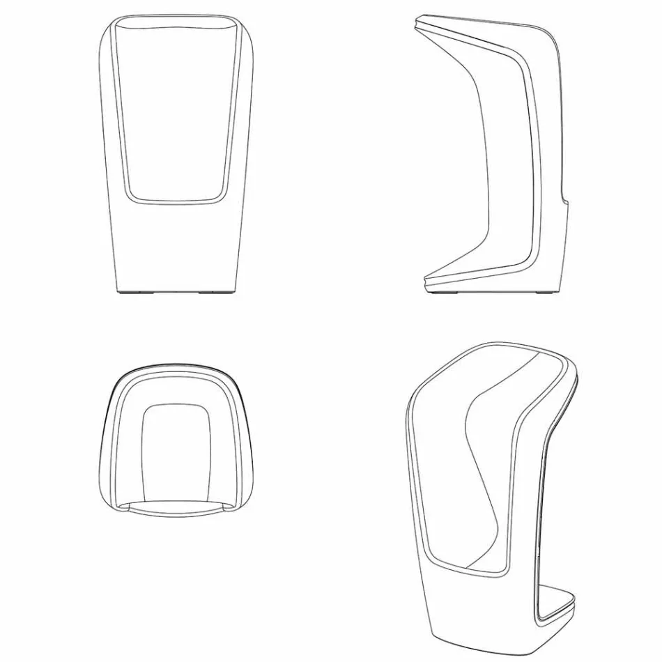 Ufo by Vondom modern design outdoor stool in polyethylene Viadurini