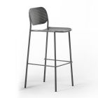 Outdoor Stackable Metal Stool Made in Italy 2 Pieces - Synergy Viadurini