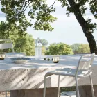 Stackable Outdoor Stool in Galvanized Metal Made in Italy - Amina Viadurini