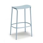 Outdoor Stool in Galvanized and Painted Steel Made in Italy - Trick Viadurini