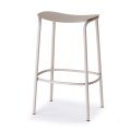 Outdoor Stool in Galvanized and Painted Steel Made in Italy - Trick