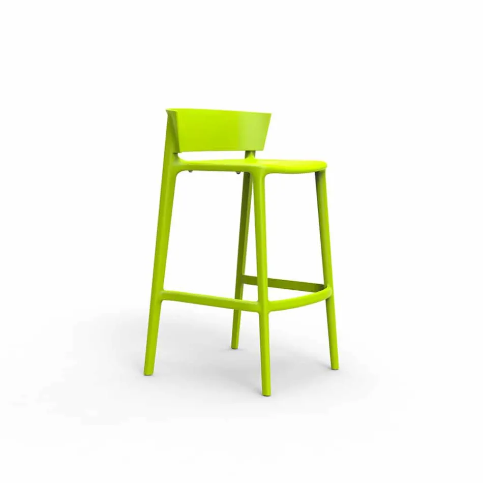 Africa H 95cm modern outdoor stool by Vondom, in polypropylene Viadurini