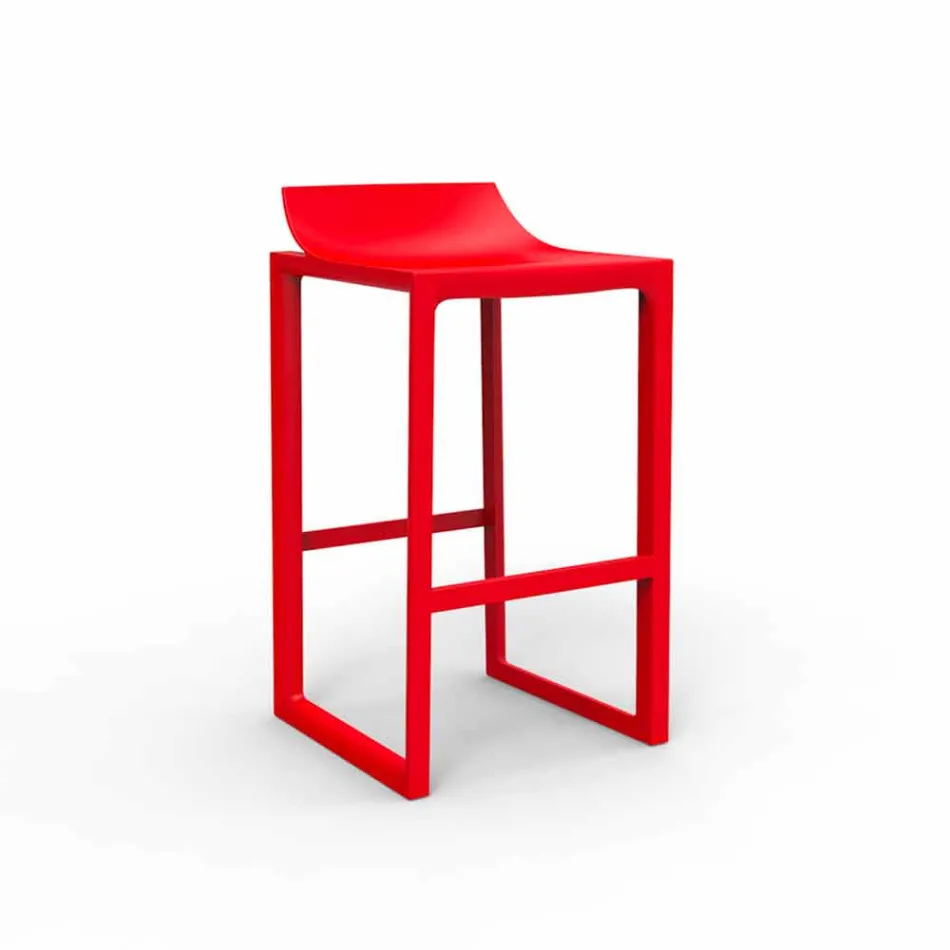 Wall Street Vondom outdoor stool, polypropylene and fiberglass Viadurini