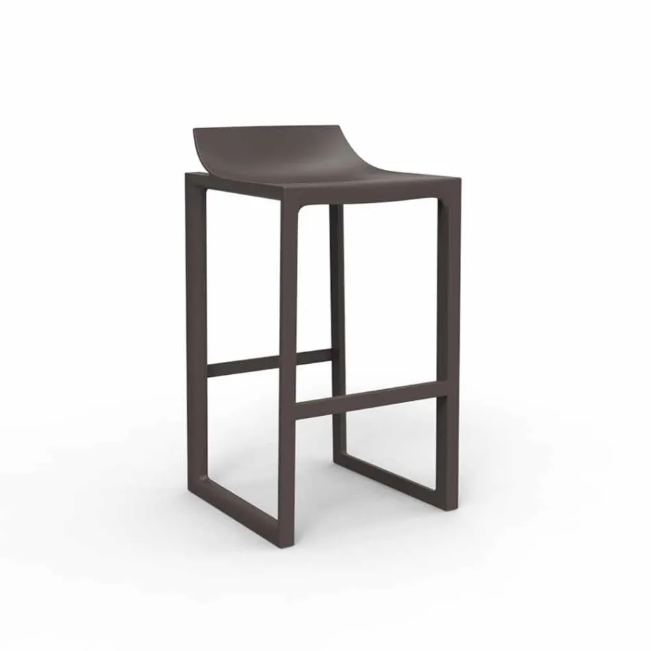 Wall Street Vondom outdoor stool, polypropylene and fiberglass Viadurini