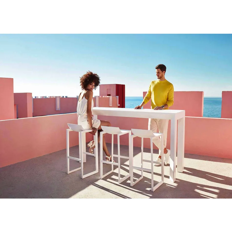 Wall Street Vondom outdoor stool, polypropylene and fiberglass Viadurini