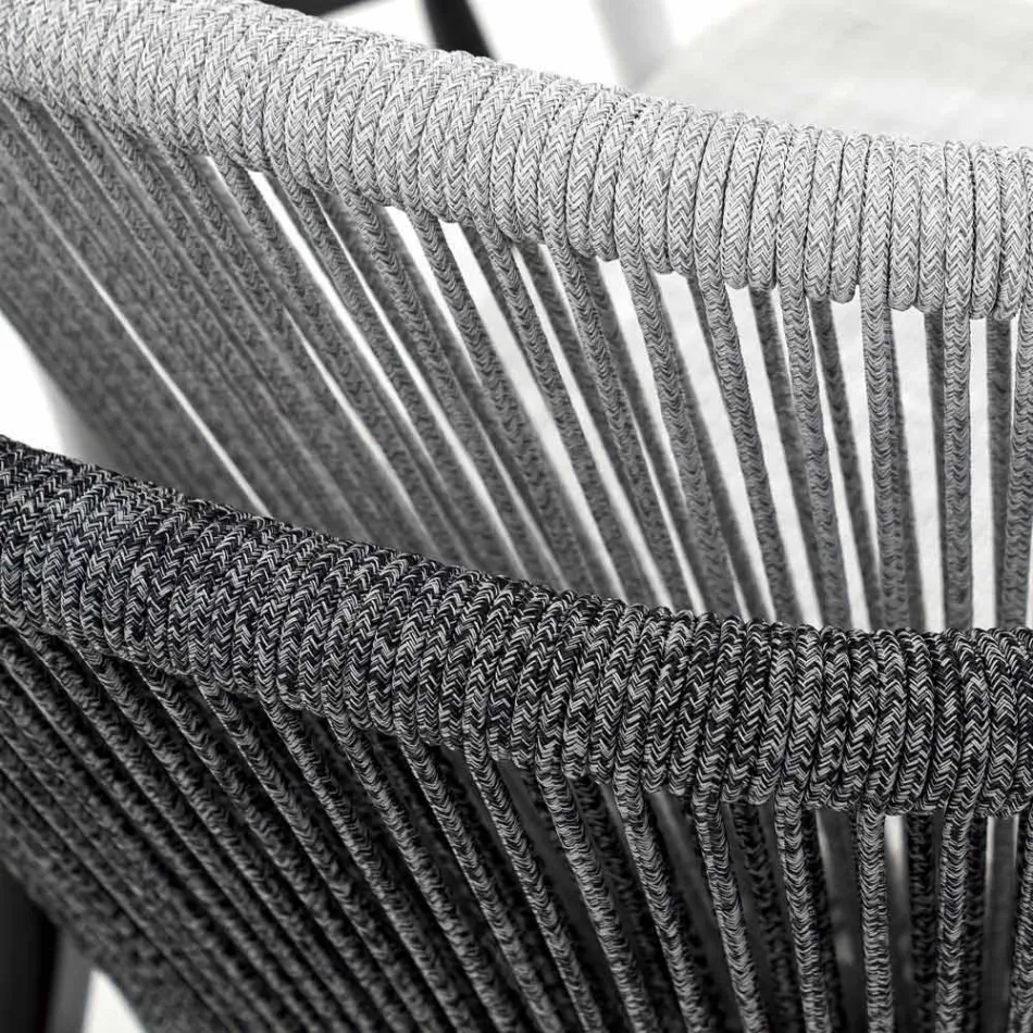 Stackable Garden Stool Aluminum and Technical Fabric - Smart by Varaschin Viadurini