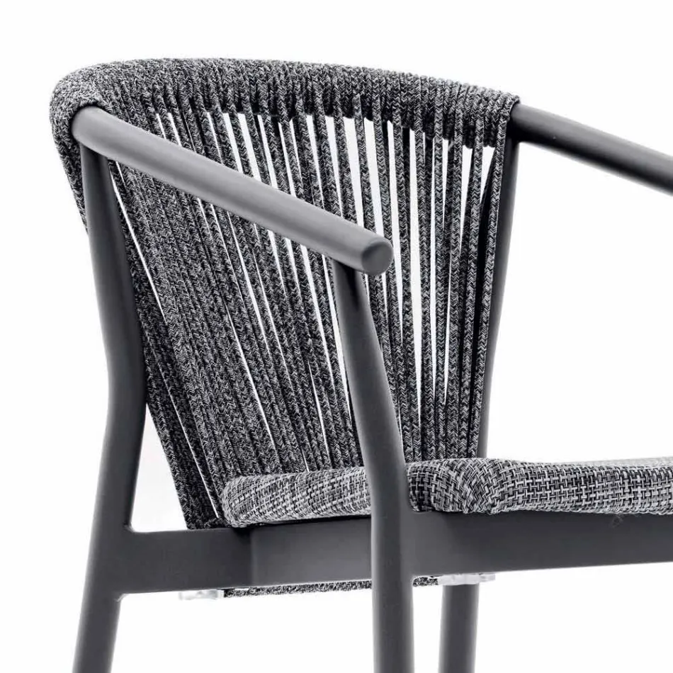 Stackable Garden Stool Aluminum and Technical Fabric - Smart by Varaschin Viadurini