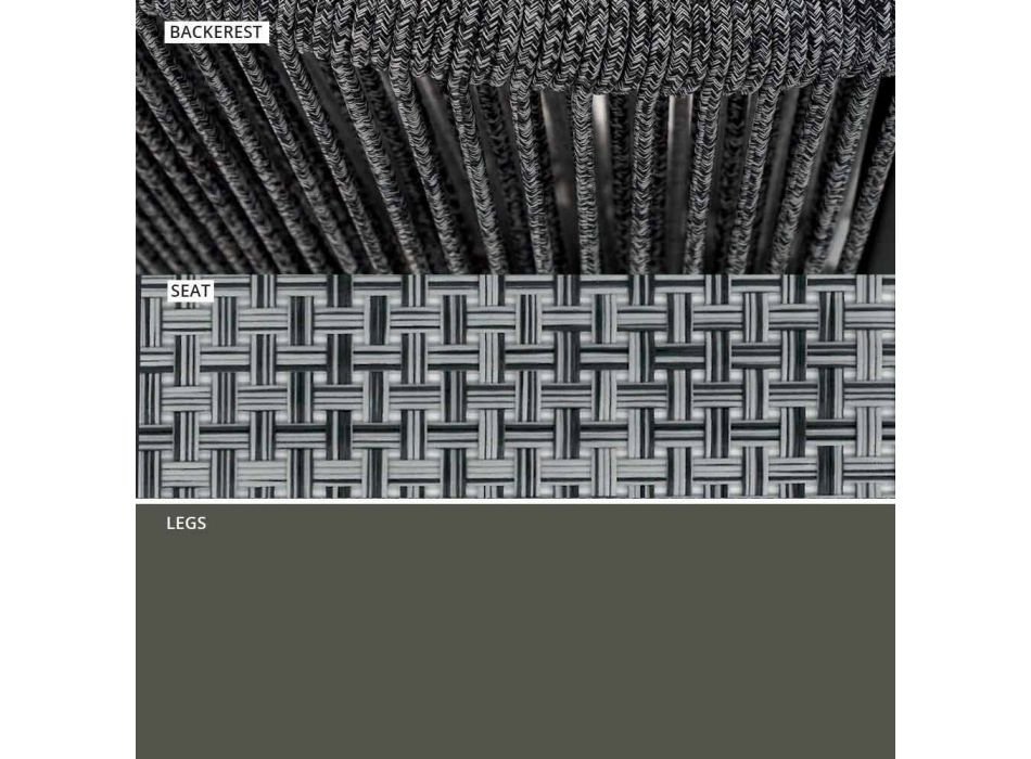 Stackable Garden Stool Aluminum and Technical Fabric - Smart by Varaschin Viadurini