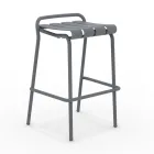 Garden Stool Made Entirely of Aluminum - Resplendent Viadurini