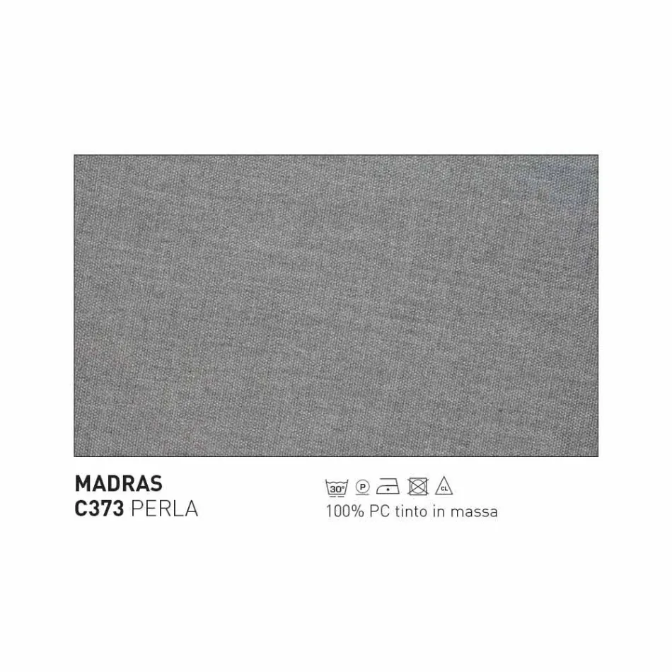 Varaschin System garden stool in upholstered fabric and aluminum Viadurini