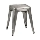 Indoor and Outdoor Iron Stool Height 45 cm - Stationery Viadurini