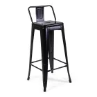Indoor and Outdoor Iron Stool Height 94 cm - Stationery Viadurini