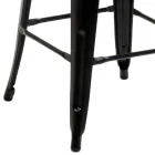 Indoor and Outdoor Stool in Iron and Wood - Stationery Viadurini