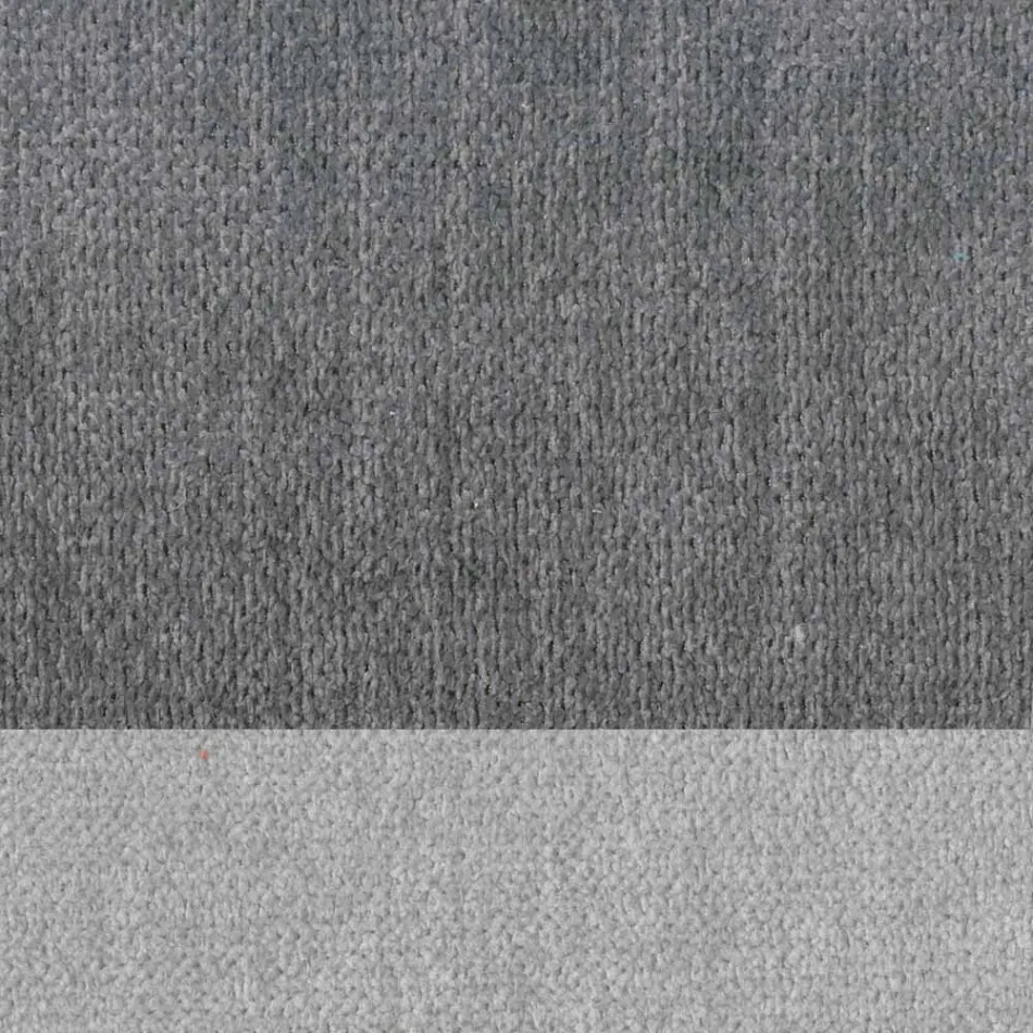 Design Living Room Stool in Fabric with Border and Anthracite Metal - Scarat Viadurini