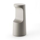 High Design Stool in Matt Polyethylene for Outdoors Made in Italy - Forlina Viadurini