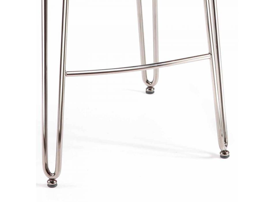 Design stool with high back Carlo, H 97 cm, made in Italy Viadurini