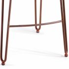 Design stool with high back Carlo, H 97 cm, made in Italy Viadurini