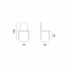 Design Stool in Ecoleather for Kitchen or Dining Room H 80 cm - Celine Viadurini