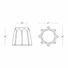 Modern Design Colored Pandoro Shaped Stool by Slide - Pandoro Viadurini