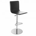 Revolving stool with back, modern design, Gord with H. 113cm