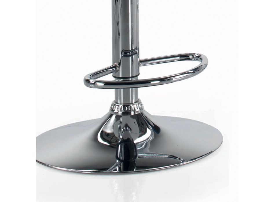 Swivel Stool with Backrest in Different Sizes Made in Italy - Parma Viadurini