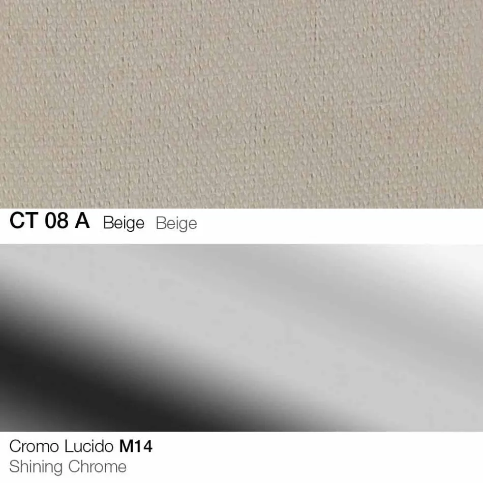 Swivel Stool in Fabric and Steel with Gas Lift Made in Italy - Marchesi Viadurini