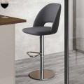 Swivel Stool in Fabric and Steel with Gas Lift Made in Italy - Marchesi