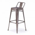 Metal stool H 74 cm, Industrial Design - Giuditta