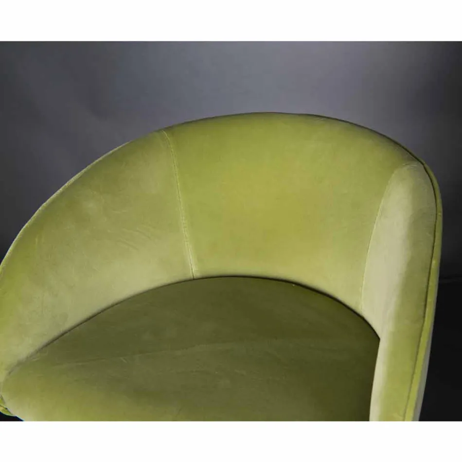 Upholstered and Upholstered Stool with Metal Structure Made in Italy - Antwerp Viadurini