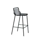 Stackable Outdoor Stool in Metal Made in Italy 2 Pieces - Vikas Viadurini